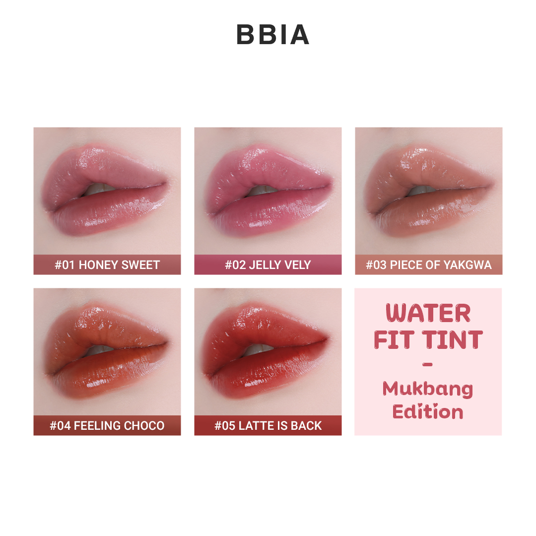 e584 - [Mukbang Edition] Son tint bóng lâu trôi, bền màu BBIA Water Fit Tint 4g