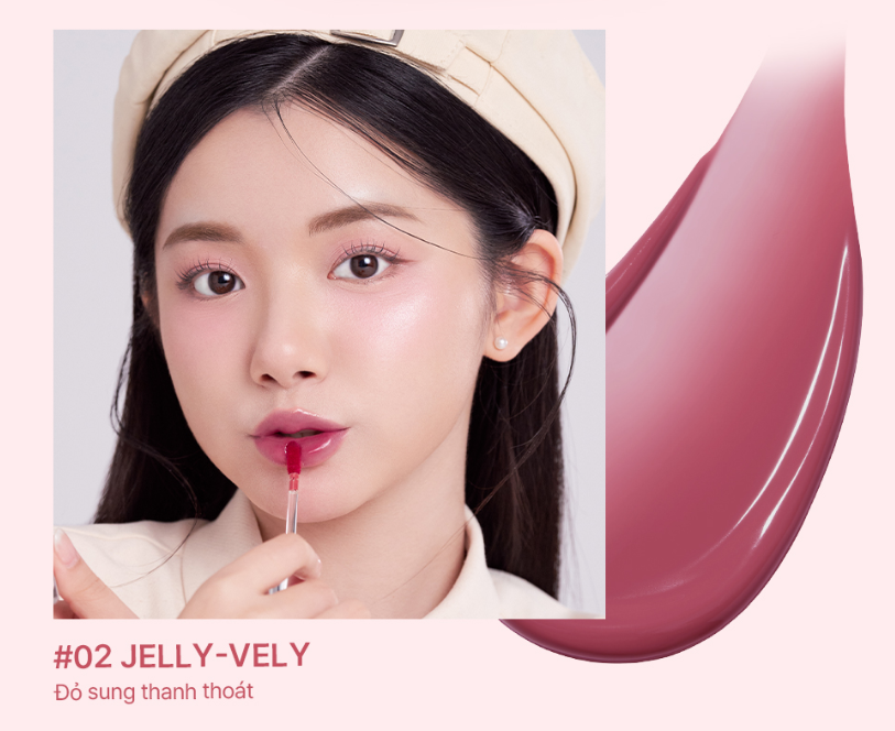 e584 - [Mukbang Edition] Son tint bóng lâu trôi, bền màu BBIA Water Fit Tint 4g