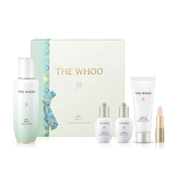 F445 - THE WHOO - Bộ Tinh Chất Ngăn Ngừa Lão Hóa Whoo Bichup Treatment Essence Special + Tặng bình nước