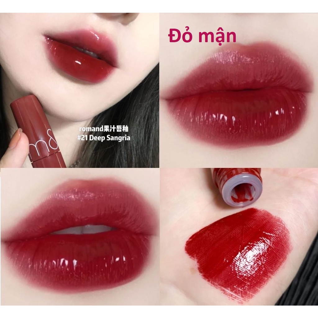Son Romand (Son Kem Lì Zero Velvet, Son Bóng Juicy Lasting và Glasting Water Tint)