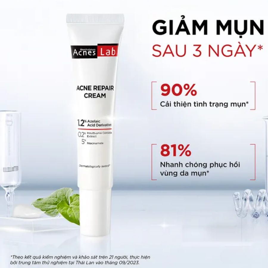 f348 - Kem dưỡng da giảm mụn chuyên sâu Rohto Acnes Lab Acne Repair Cream 20g