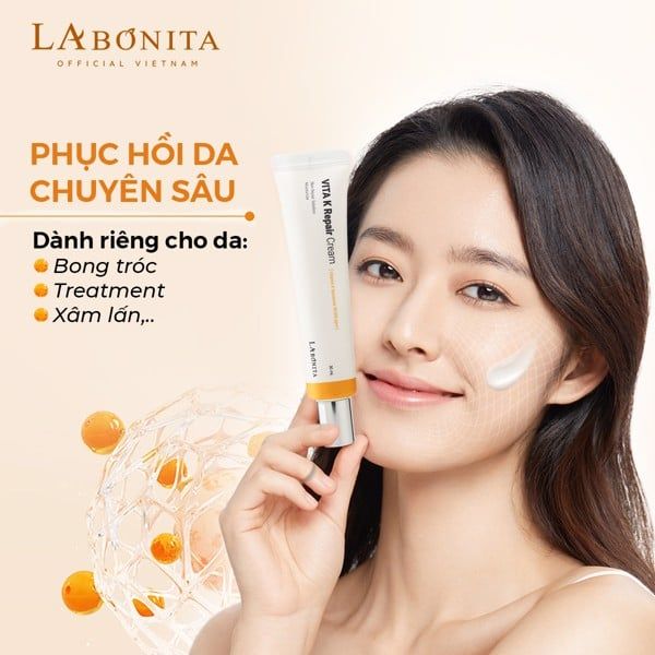 Kem Dưỡng Phục Hồi Da La Bonita Vita K Repair Cream 30ml Labonita LYO