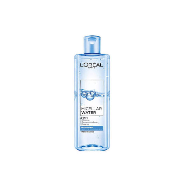 Nước tẩy trang Paris 3 in 1 Loreal Micellar Water Refreshing 400ml