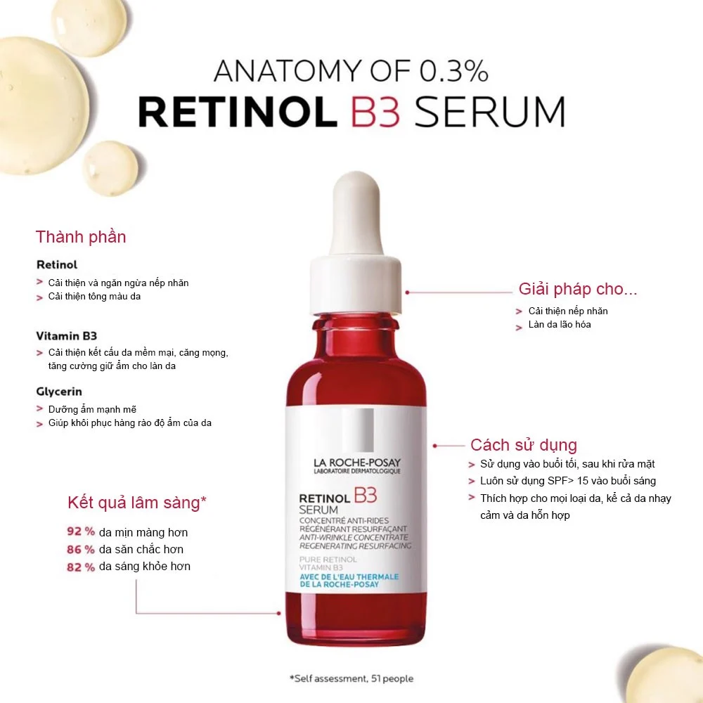 Tinh chất Chống lão hóa Roche-Posay Retinol b3 Serum 30ml