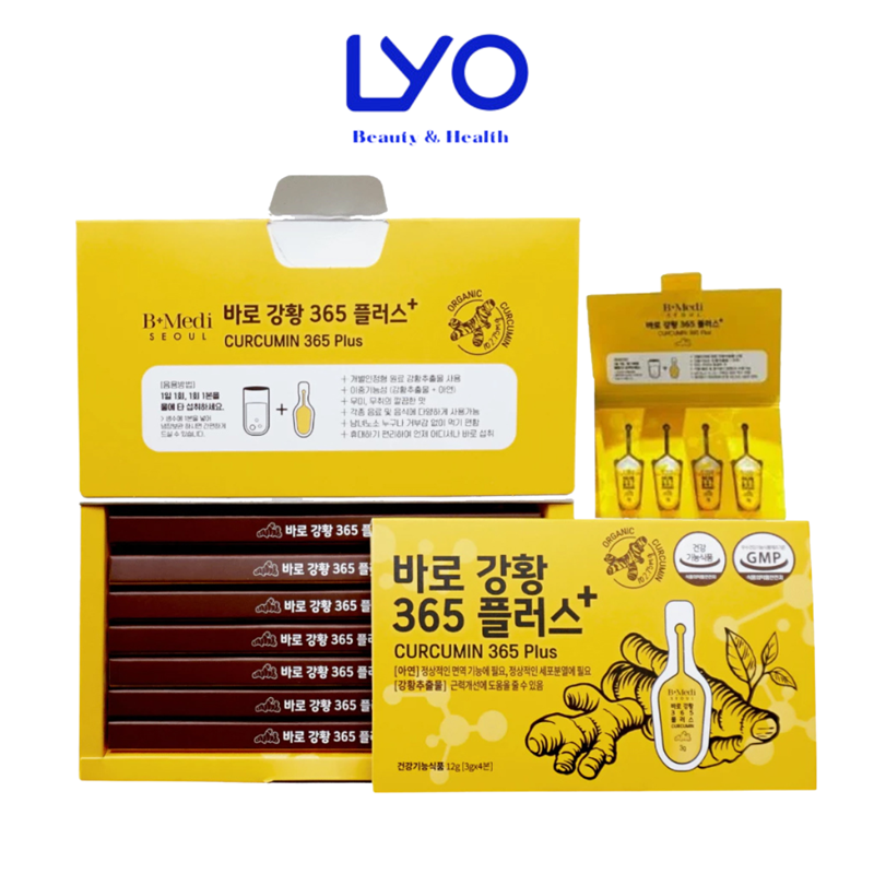 Tinh chất nghệ chống lão hóa, tăng miễn dịch B-Medi Curcumin 365 Plus 96g (32 tép x 3g)
