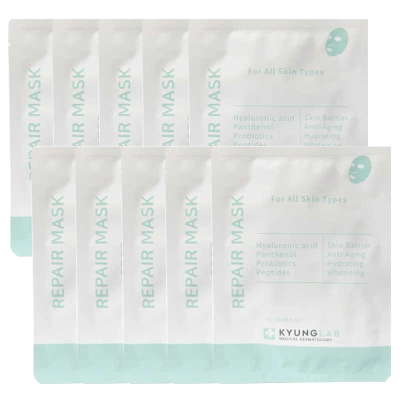Combo 10 Miếng Mặt Nạ Cấp Ẩm, Phục Hồi & Tái Tạo Làn Da Kyung Lab Repair Mask Hàn Quốc 25ml/miếng