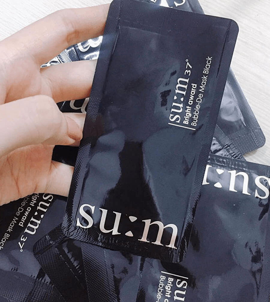 Combo 10 Mặt nạ sủi bọt thải độc Su:m37 Bright Award Bubble-De Mask