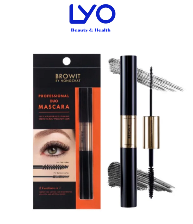 Mascara Browit By Nongchat Professional Dou Thái Lan 4g + 4g ( vỏ cam )