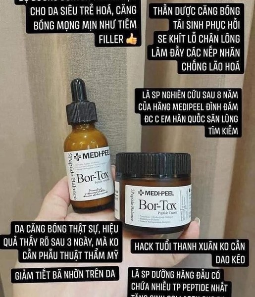Kem Dưỡng Da Nâng Cơ, Chống Lão Hóa Medi-Peel Bor-Tox Peptide Cream 50g