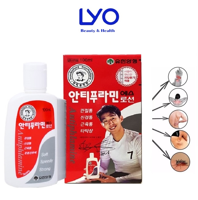 Dầu nóng xoa bóp Antiphlamine lotion Hàn Quốc 100ml chính hãng