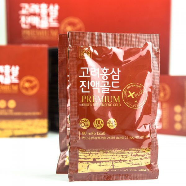 Nước hồng sâm Hàn Quốc Nguyên Chất Korean Red Ginseng Gold Deadong 80ml * 30 gói
