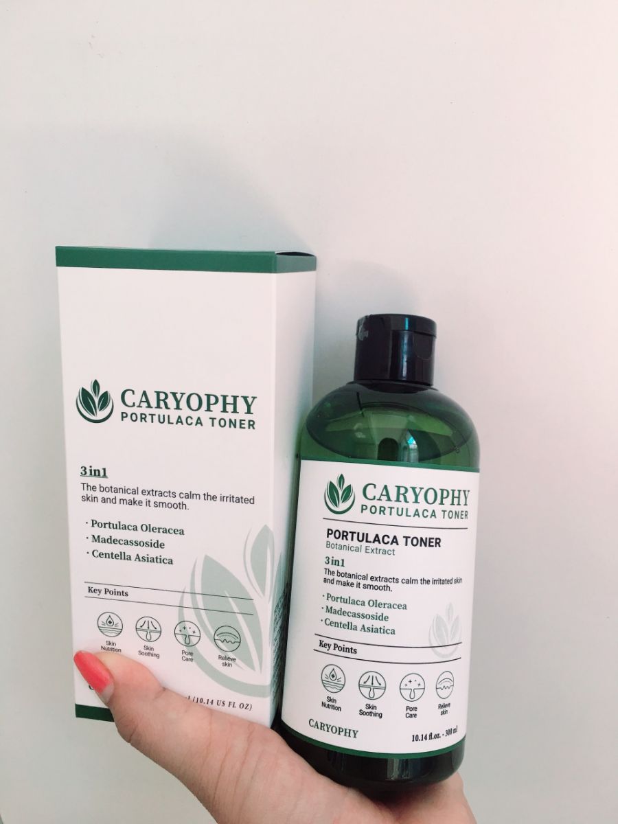 Nước cân bằng không cồn cho da mụn Caryophy Portulaca Toner 300ml
