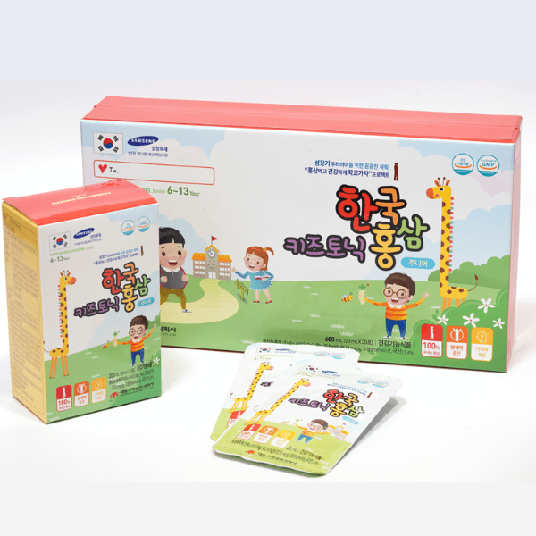 Thạch Hồng Sâm Trẻ Em Baby Daedong Hàn Quốc Hộp 30 gói x 20ml ( Dành Cho Từ 6-13 Tuổi)