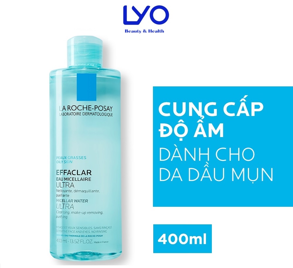 d94 - Nước Tẩy Trang La Roche-Posay Eau Cho Dầu Mụn Grasses Oily Skin Micellaire Ultra 400ml