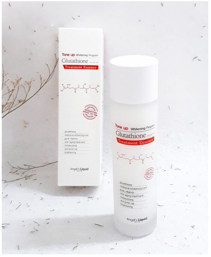 Nước Thần Dưỡng Trắng Da Cân Bằng Độ Ẩm Angel's Liquid Tone Up Whitening Program Glutathione Treatment Essence 150ml