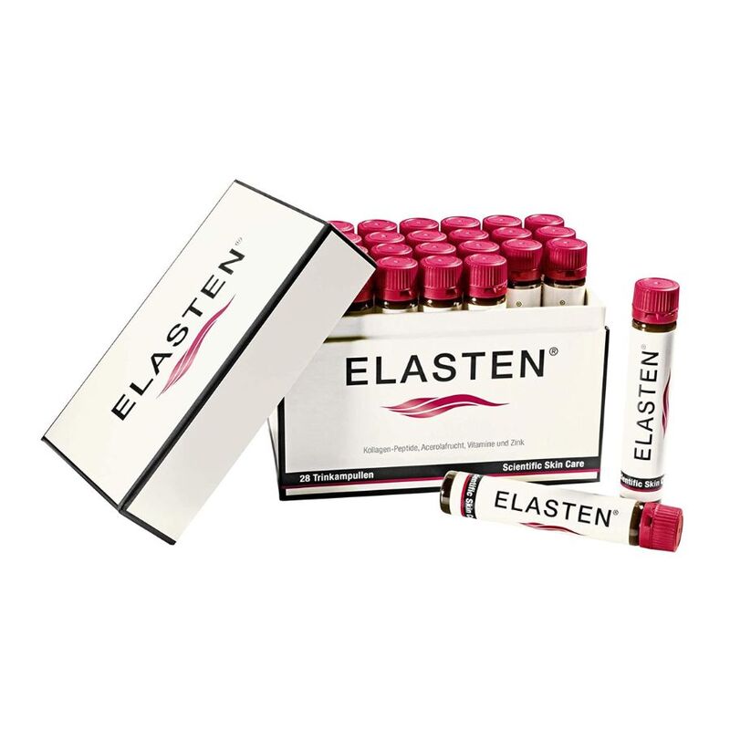 Thức Uống Đẹp Da Collagen Elasten Giúp Da Căng Mịn, Đàn Hồi, Giữ Ẩm Da, Chống Lão Hóa, Tóc Chắc Khỏe Hộp 28 ống x 25ml