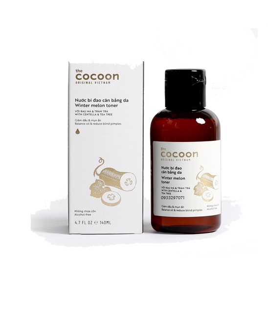 Nước hoa hồng Bí Đao Cân Bằng Da Cocoon 140ml