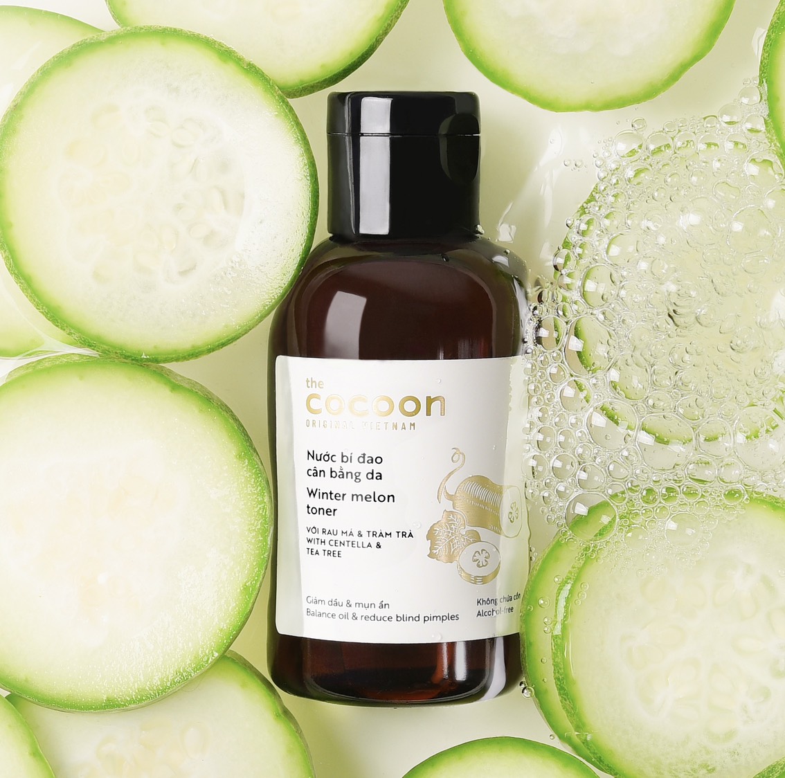 Nước hoa hồng Bí Đao Cân Bằng Da Cocoon 140ml