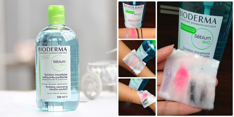 d57 - Nước Tẩy Trang Dành Cho Da Dầu Mụn Bioderma Sebium H2O 500ml (Màu xanh)
