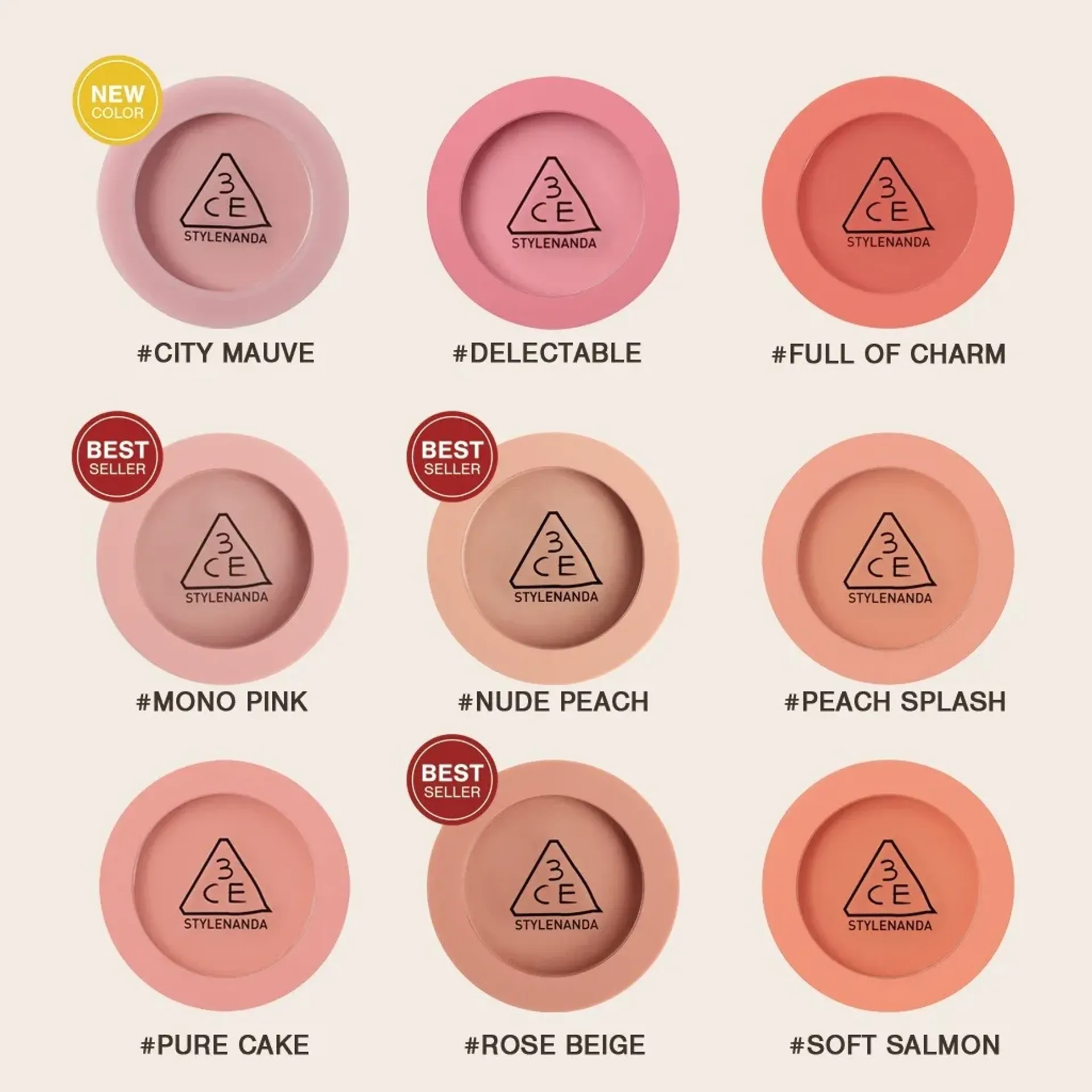 e338 - 3CE - Phấn Má Hồng 3CE Mood Recipe Face Blush