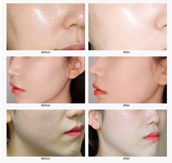 Phấn nước Lime V Collagen Ample Cushio SPF50+ PA+++ (Màu xanh) và Real Cover Pink Cushion SPF50+ PA+++ (Màu trắng)