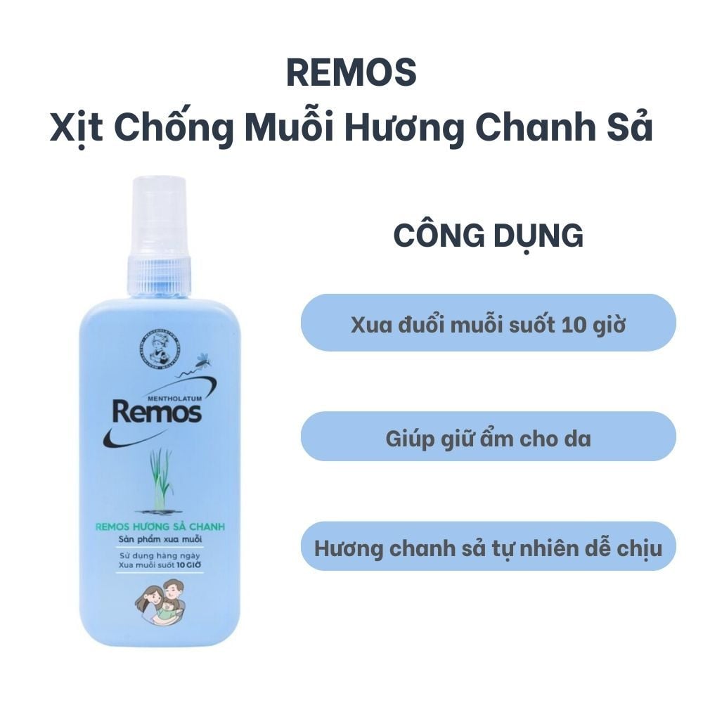 F420 - ROHTO - REMOS - Xịt chống muỗi 150ml