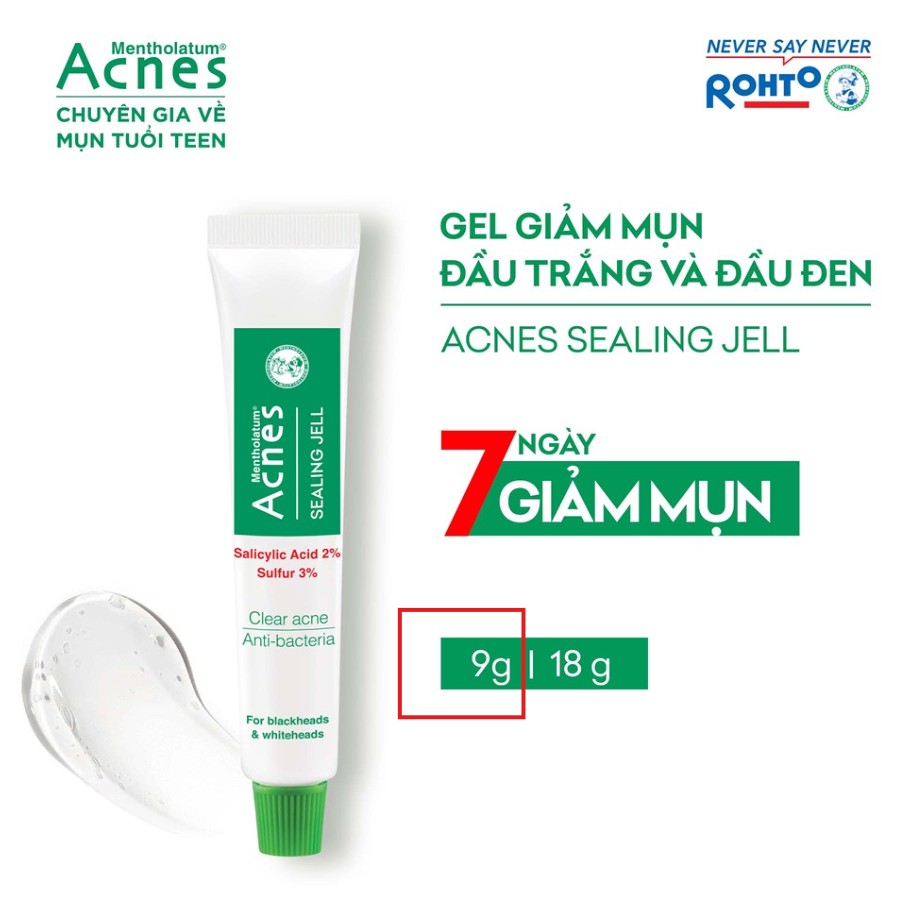 D956 - ROHTO - ACNE - Gel chấm mụn đầu đen + đầu trắng