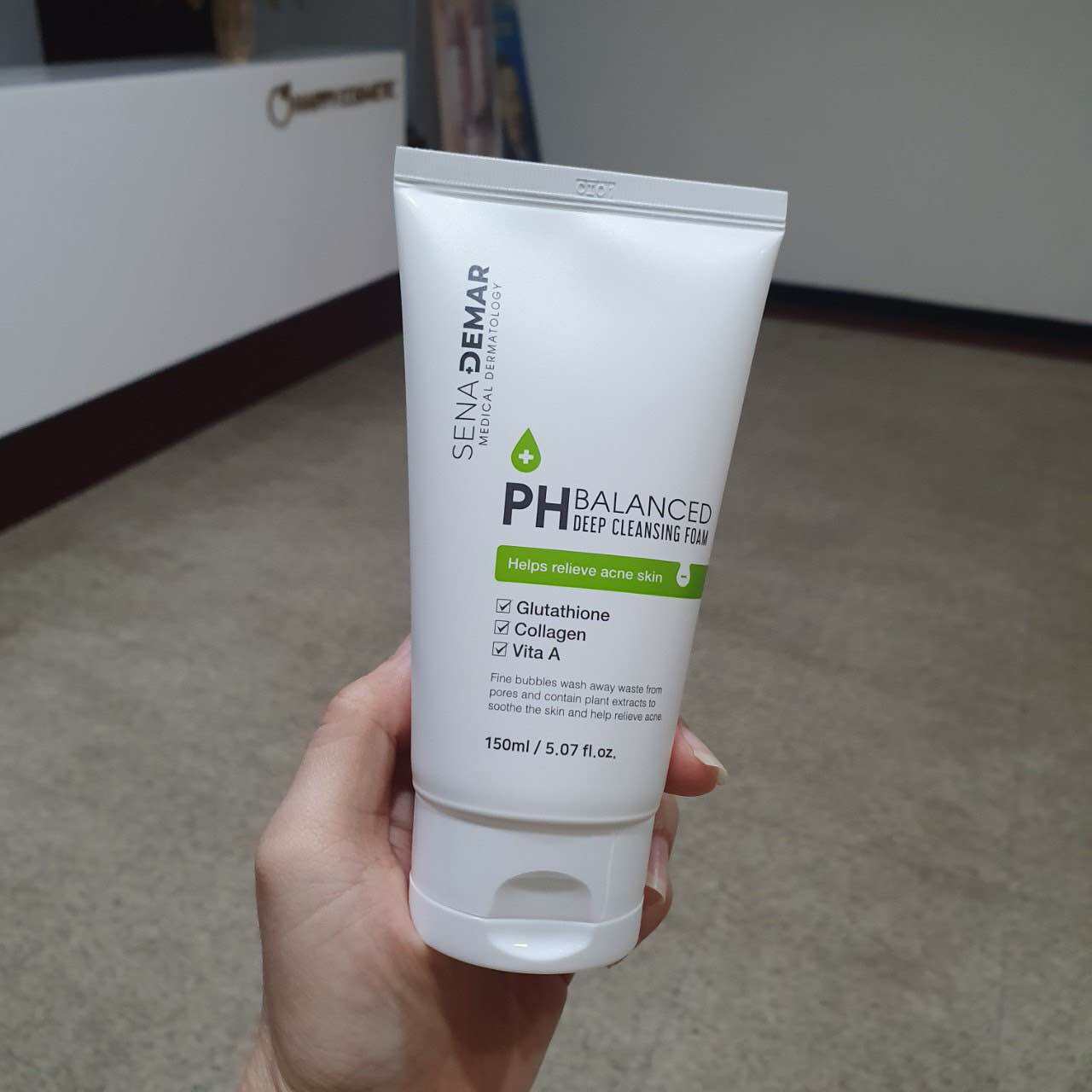 Sữa Rửa Mặt Làm Sạch Sâu, Dưỡng Da Sáng Mịn, Đều Màu SenaDemar PH Balanced Deep Cleansing Foam Hàn Quốc 150ml