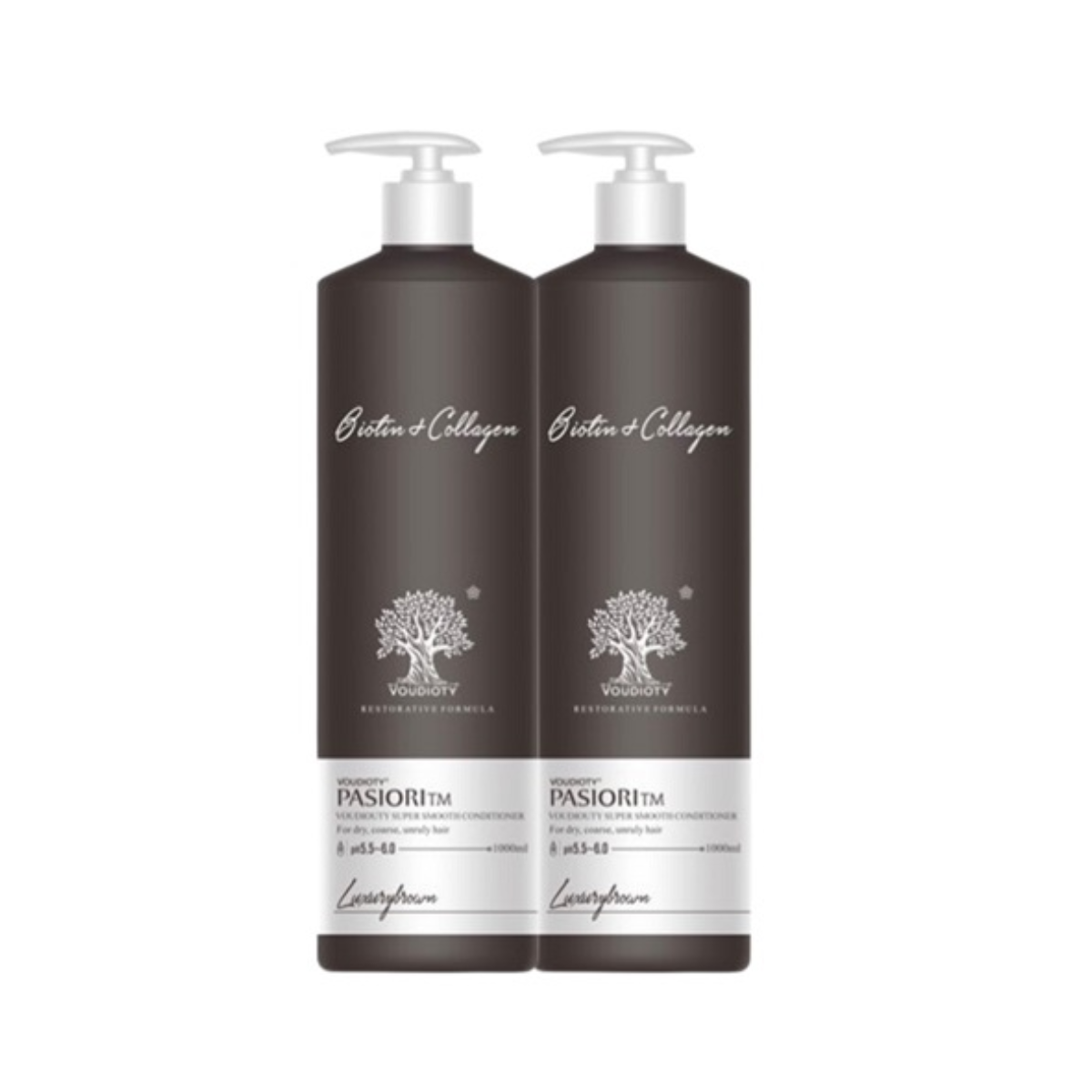 b722 - BIOTIN - Combo Gội +Xả Nâu Siêu Cấp Luxury 1000ml