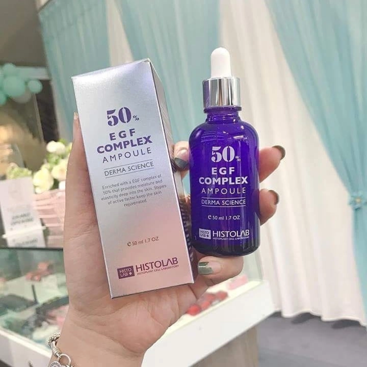 b176 - Histolab - Tinh Chất Dưỡng Da 50% EGF 50ml (Tím)