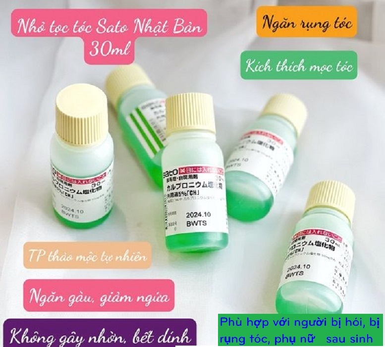 Tinh Chất Thảo Dược Kích Thích Mọc Tóc Sato Nhật Bản 30ml