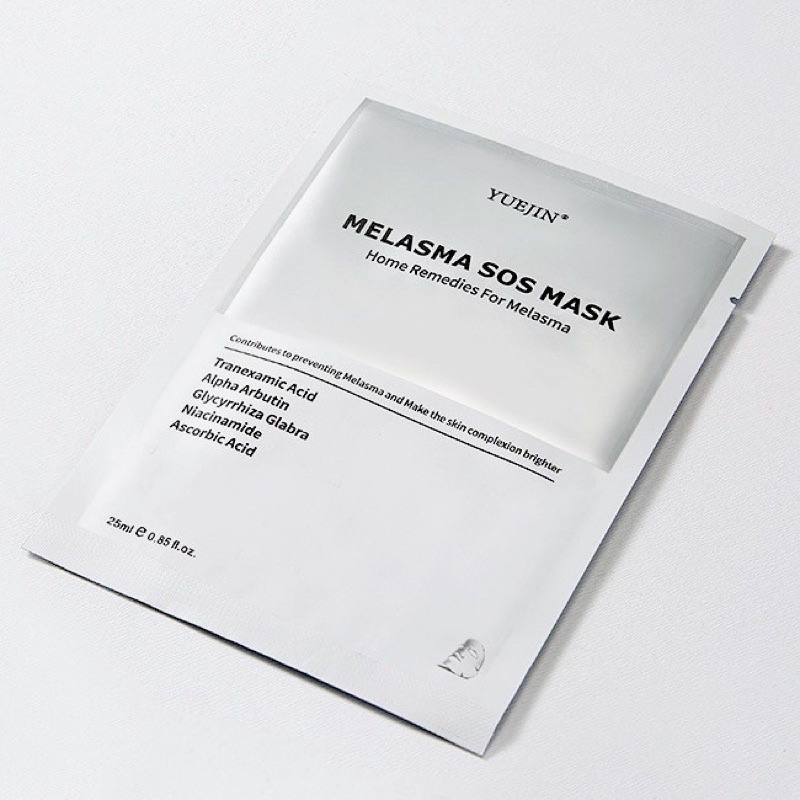 Lẻ 1 Miếng Mặt nạ dưỡng trắng da Yuejin Melasma SOS Mask, giúp da đàn hồi, căng bóng mịn màng