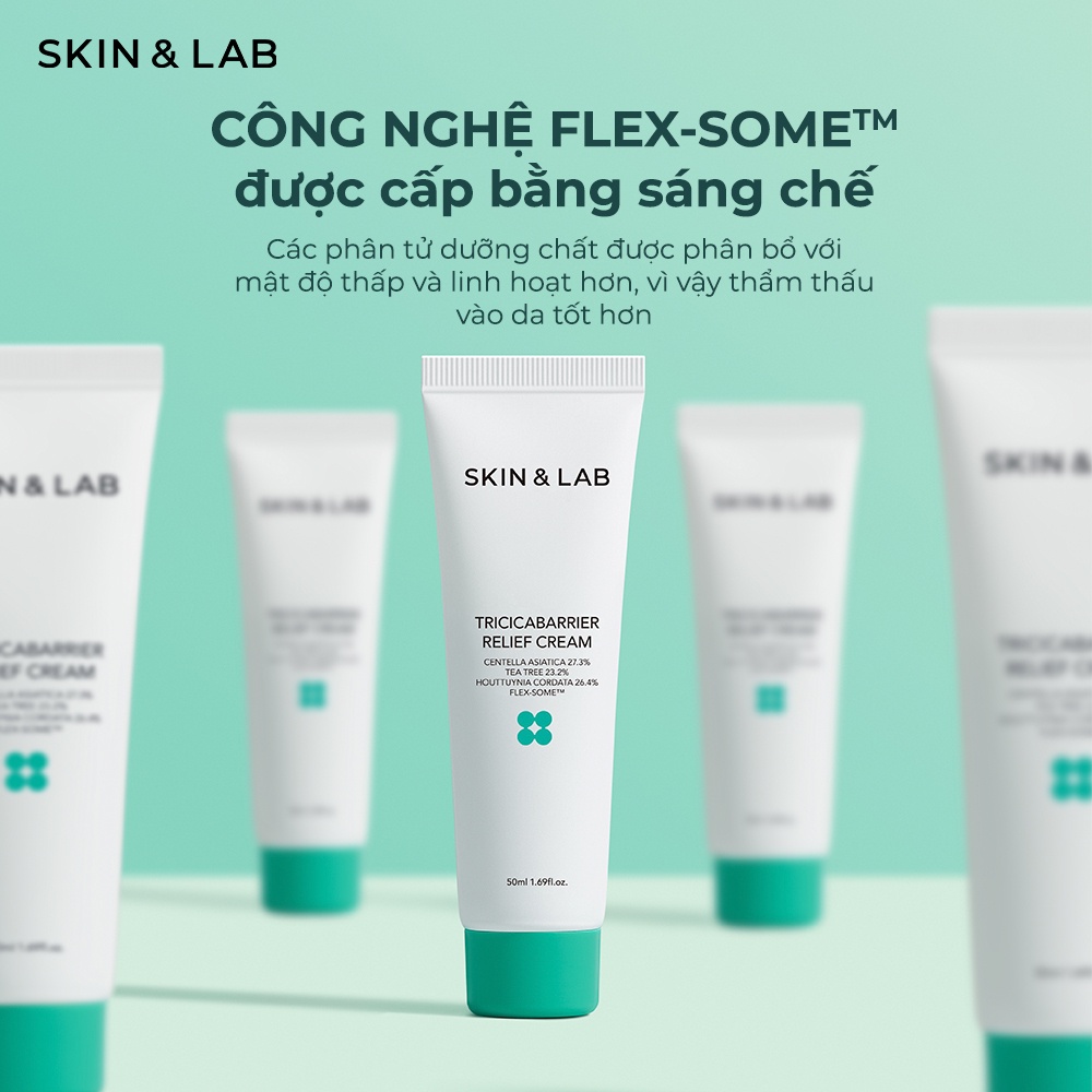 c492 - Kem dưỡng ẩm  SKIN&LAB Tricicabarrier Relief Cream làm dịu da 50ml