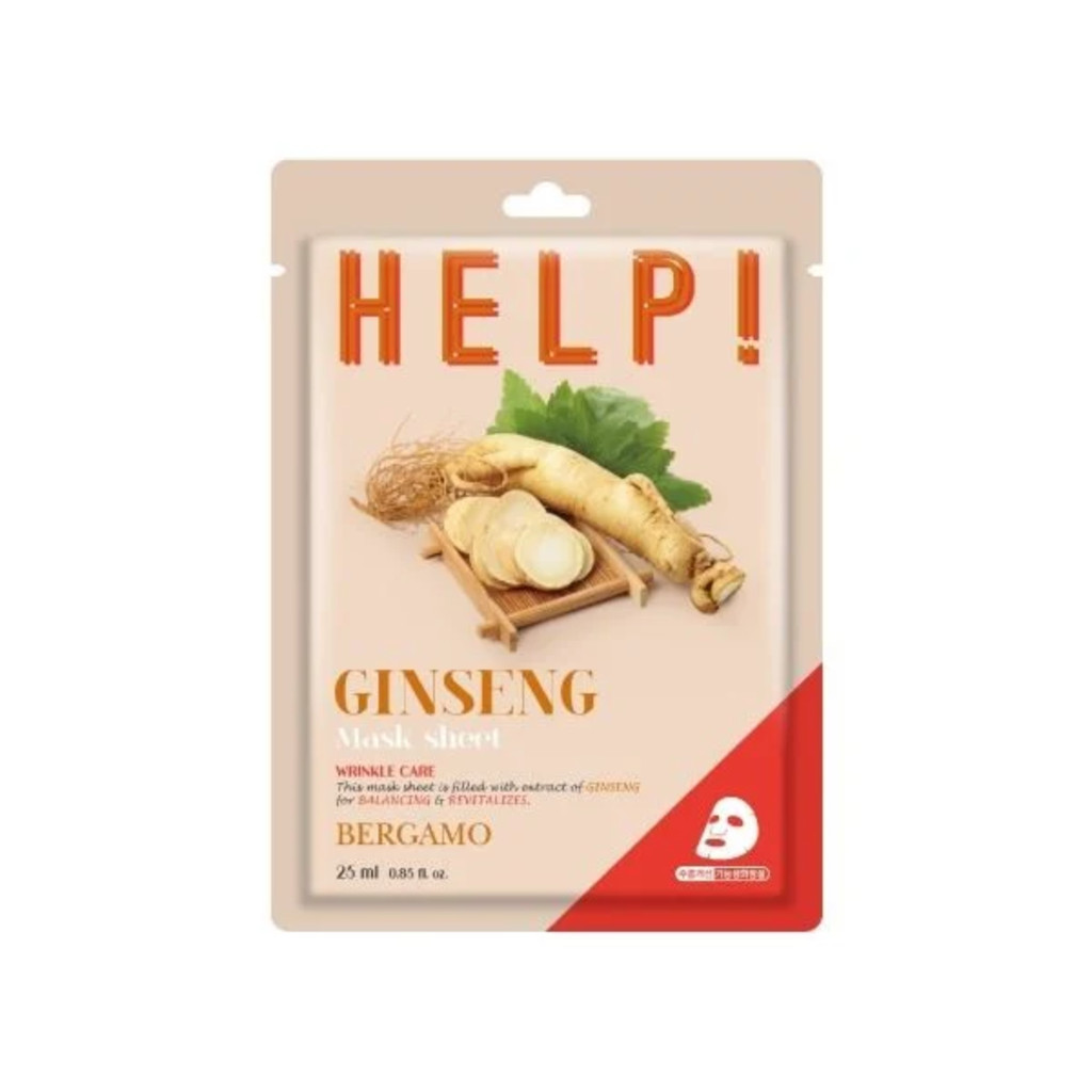 Mặt Nạ Bergamo Help Mask Pack Dưỡng Trắng, Cải Thiện Đàn Hồi Da & Cấp Ẩm Hàn Quốc 25ml