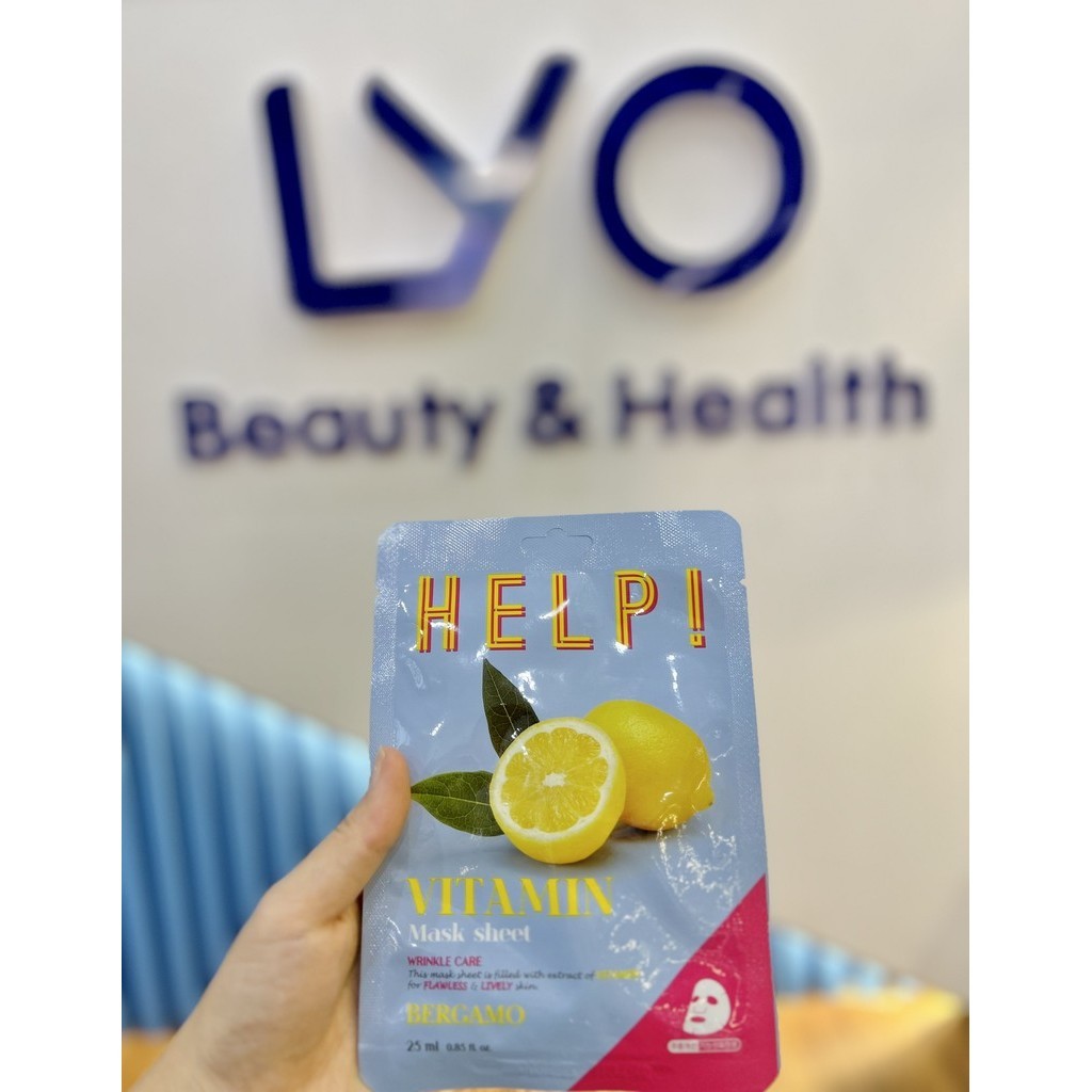 Mặt Nạ Bergamo Help Mask Pack Dưỡng Trắng, Cải Thiện Đàn Hồi Da & Cấp Ẩm Hàn Quốc 25ml