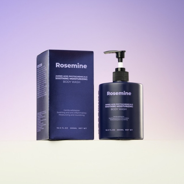 Sữa Tắm Amino Acid Dưỡng Ẩm Da, Giúp Da Mịn Màng Rosemine Phytochemicals Soothing Moistuzing Body Wash Hàn Quốc 500ml