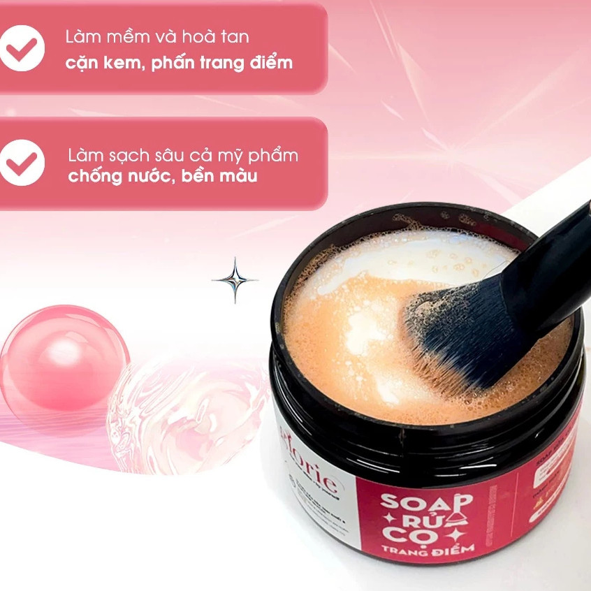 Sáp Rửa Cọ Trang Điểm Glorie Brush Cleansing Soap Dễ Thao Tác Làm Sạch Cọ 130g