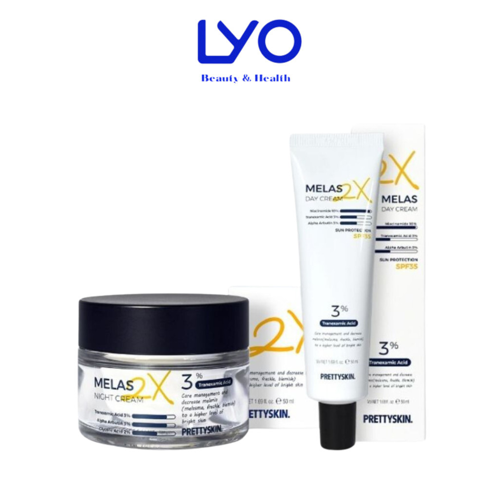 b790 - Kem Nám Melas 2X Prettyskin Dưỡng Trắng Da Mờ Thâm Nám Pretty skin 50ml