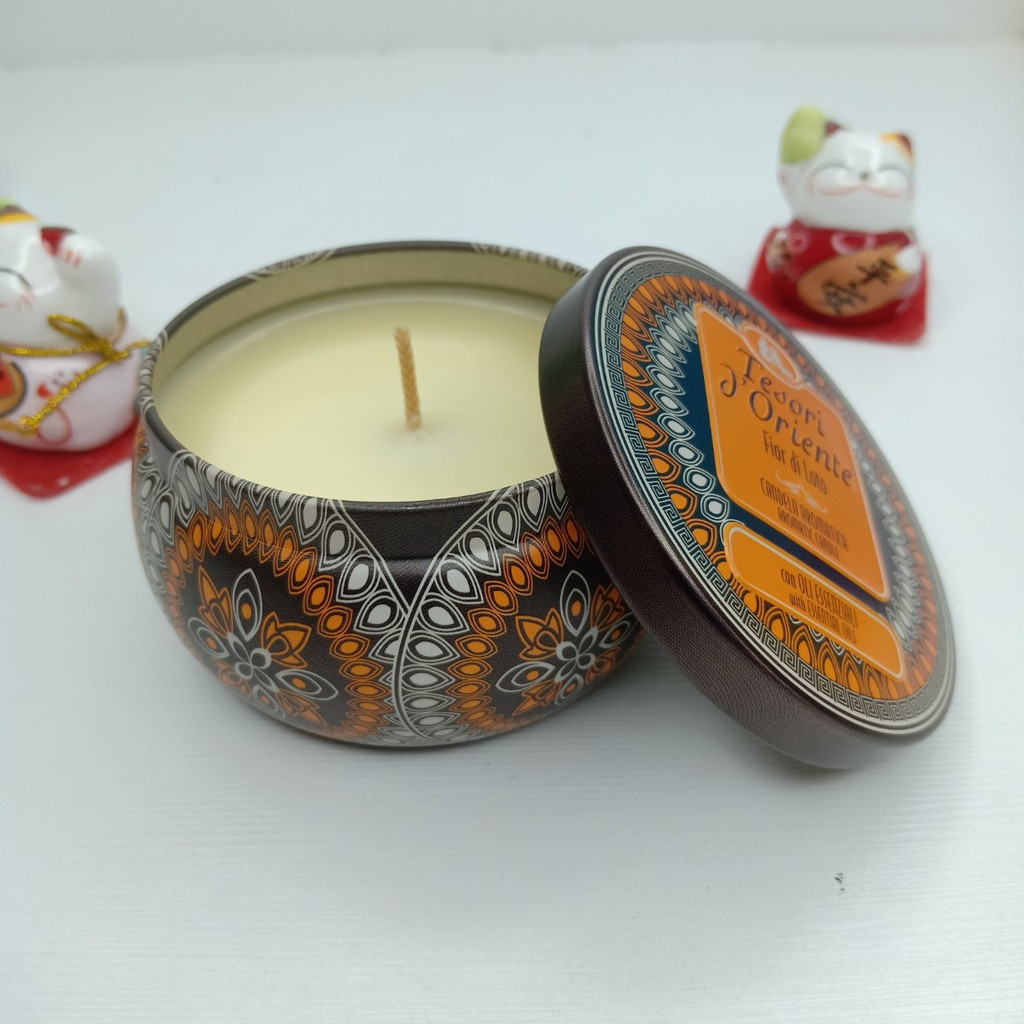 Bộ Nến Thơm Hương Nước Hoa Ý Tesori D'Oriente 3 Tầng Hương Dịu Nhẹ 200g