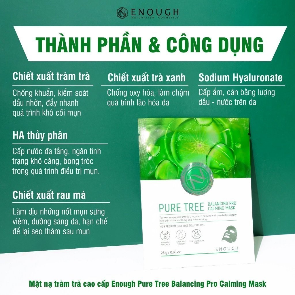 Mặt Nạ Cao Cấp Enough Premium Mask Hàn Quốc 25g/Miếng Hộp 10 Miếng
