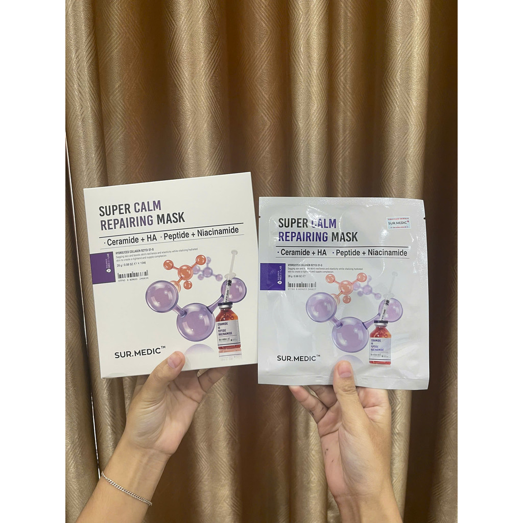 Combo 10 Miếng Mặt Nạ Phục Hồi, Dưỡng Trắng Da Sur.Medic+ Super /Age - Control Mask Hàn Quốc 28g/30g