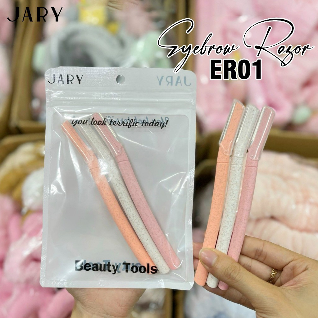 Set 3 Dao Cạo Lông Mày Jary Eyebrow Razor Hàn Quốc