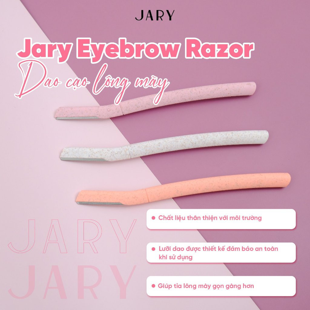 Set 3 Dao Cạo Lông Mày Jary Eyebrow Razor Hàn Quốc