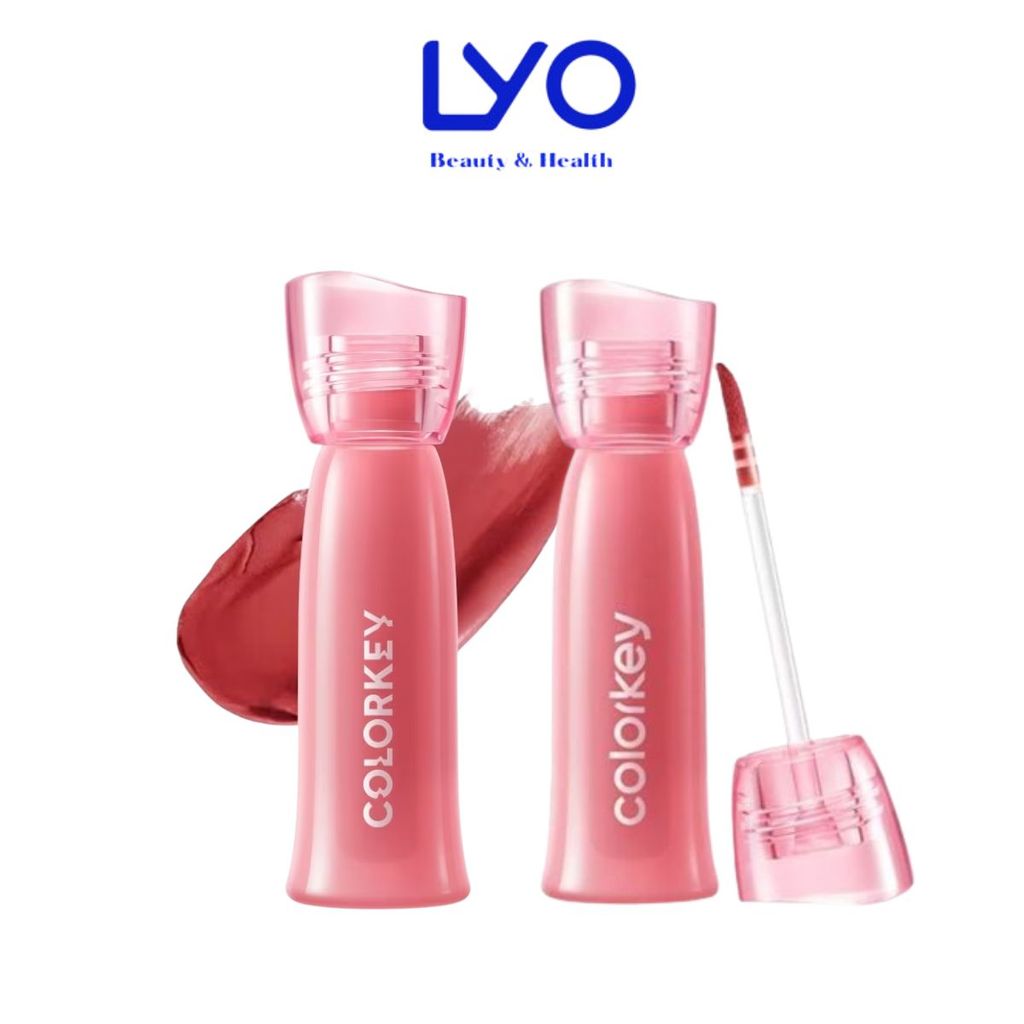 e947 - Son tint lì COLORKEY Watery Tint Nhẹ Môi, Không Dính, Lâu Trôi, Dưỡng Ẩm 2.5g LYO