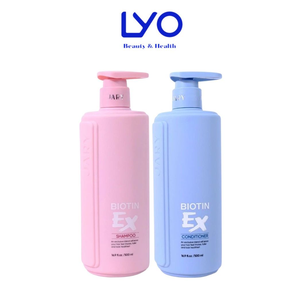 f047 - Dầu gội và Dầu xả Biotin Ex Jary Biotin Ex Shampoo giúp tóc mềm mượt 500ml LYO
