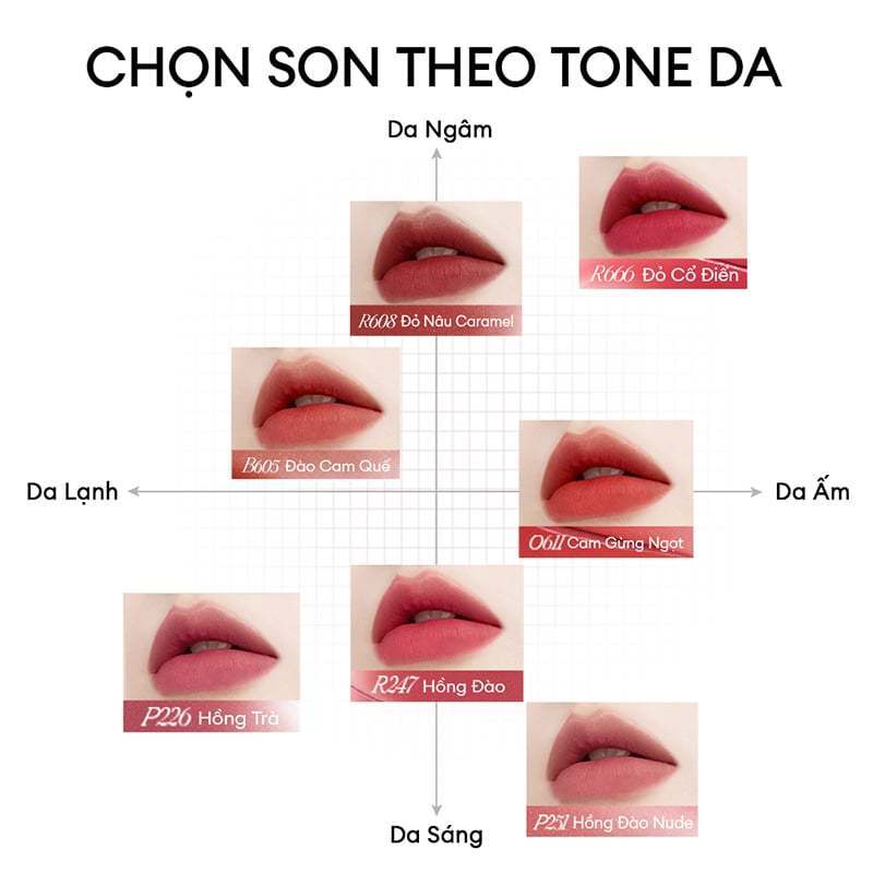 e949 - Son Kem Lì Colorkey Mịn Mượt Lâu Trôi Airy Velvet Lip Lacquer 2.5g LYO