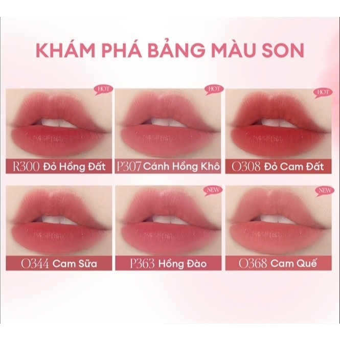 e947 - Son tint lì COLORKEY Watery Tint Nhẹ Môi, Không Dính, Lâu Trôi, Dưỡng Ẩm 2.5g LYO