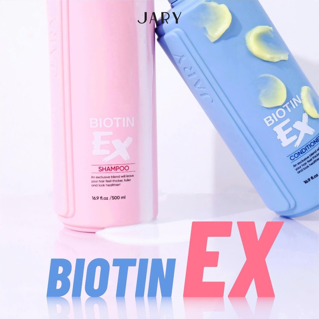 f047 - Dầu gội và Dầu xả Biotin Ex Jary Biotin Ex Shampoo giúp tóc mềm mượt 500ml LYO