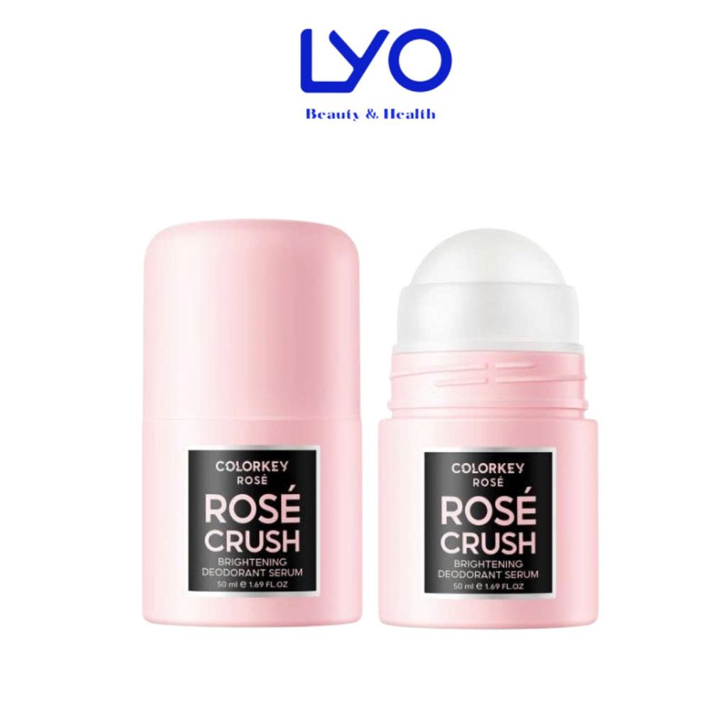e996 - Lăn Khử Mùi COLORKEY Rosé Crush Hương Trái Cây, Khử Mùi, Ngăn Mồ Hôi, Dưỡng Sáng Da Niacinamide 50ml LYO