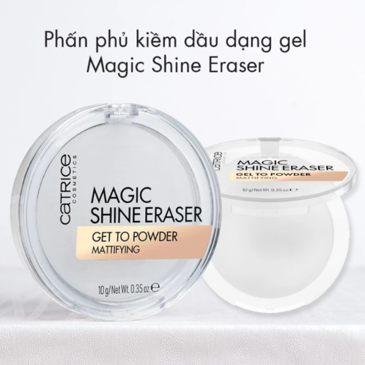 f232 - Phấn Phủ Dạng Gel Catrice Magic Shine Eraser Gel To Powder Mattifying Kiềm Dầu 10g LYO